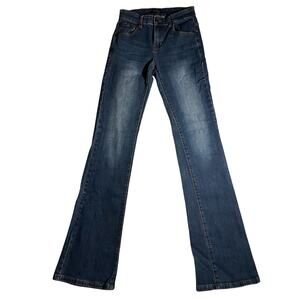 Cowgirl Couture Hybrid Jeans Size 25x34 Flare Denim 98% Cotton Western USA